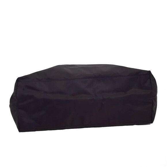 Auth PRADA - Black Nylon Leather Tote Bag - Picture 6 of 9